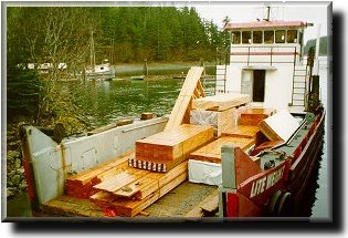 Lumber for crew quarters