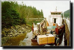Unloading at Elfin Cove